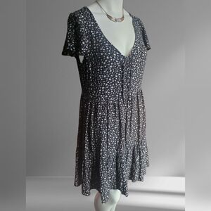 American Eagle Outfitters Black and White Mini Dress